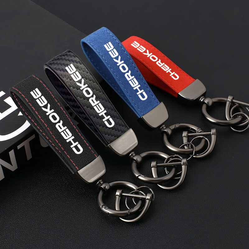 Women'S Jeep Accessories - 4 couleurs porte-clés en cuir PU