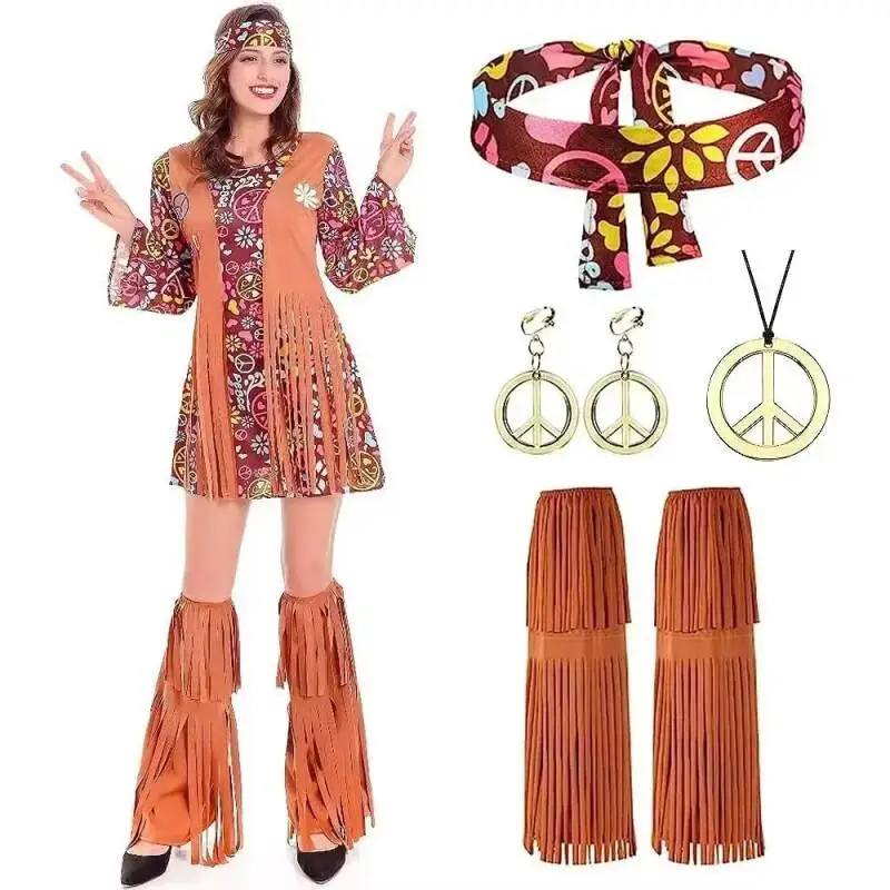 Women'S Accessories In The 60S - Ensemble complet de tenue hippie disco
