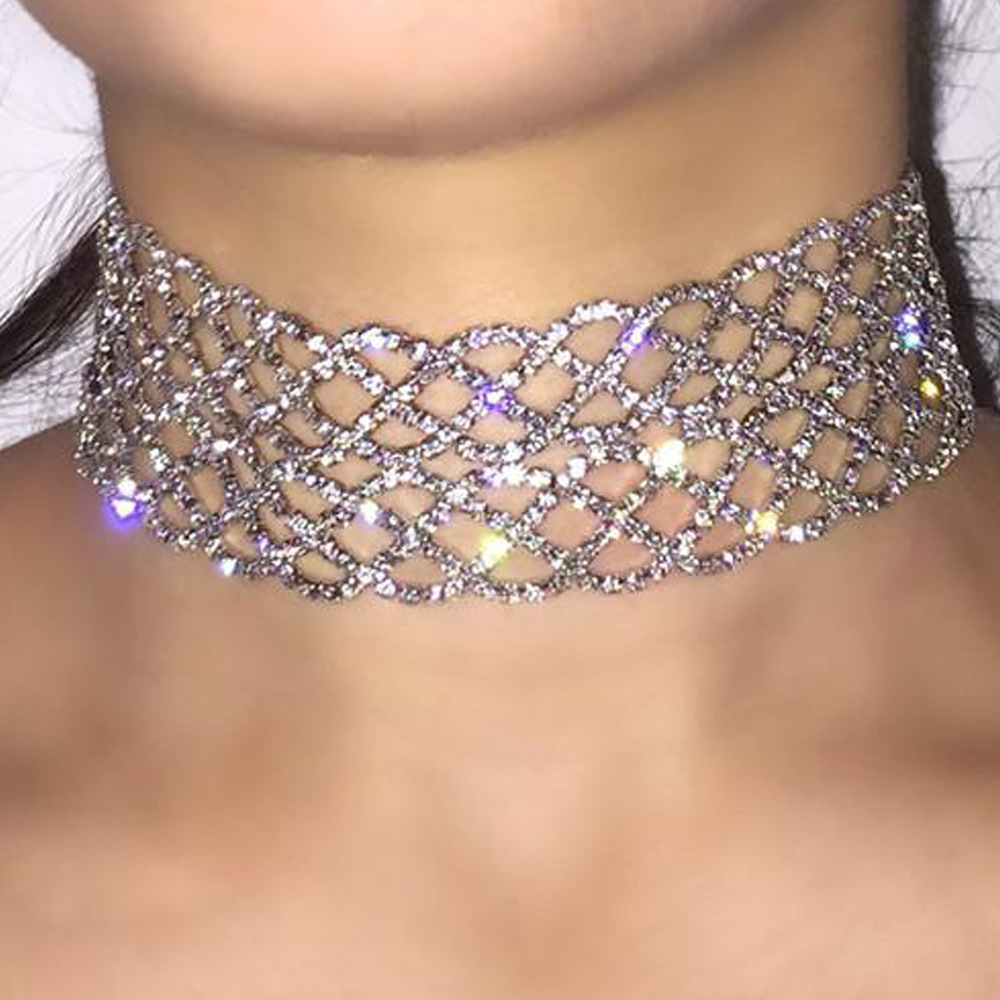 Women'S Accessories Amazon - Collier pour femme avec strass brillants,