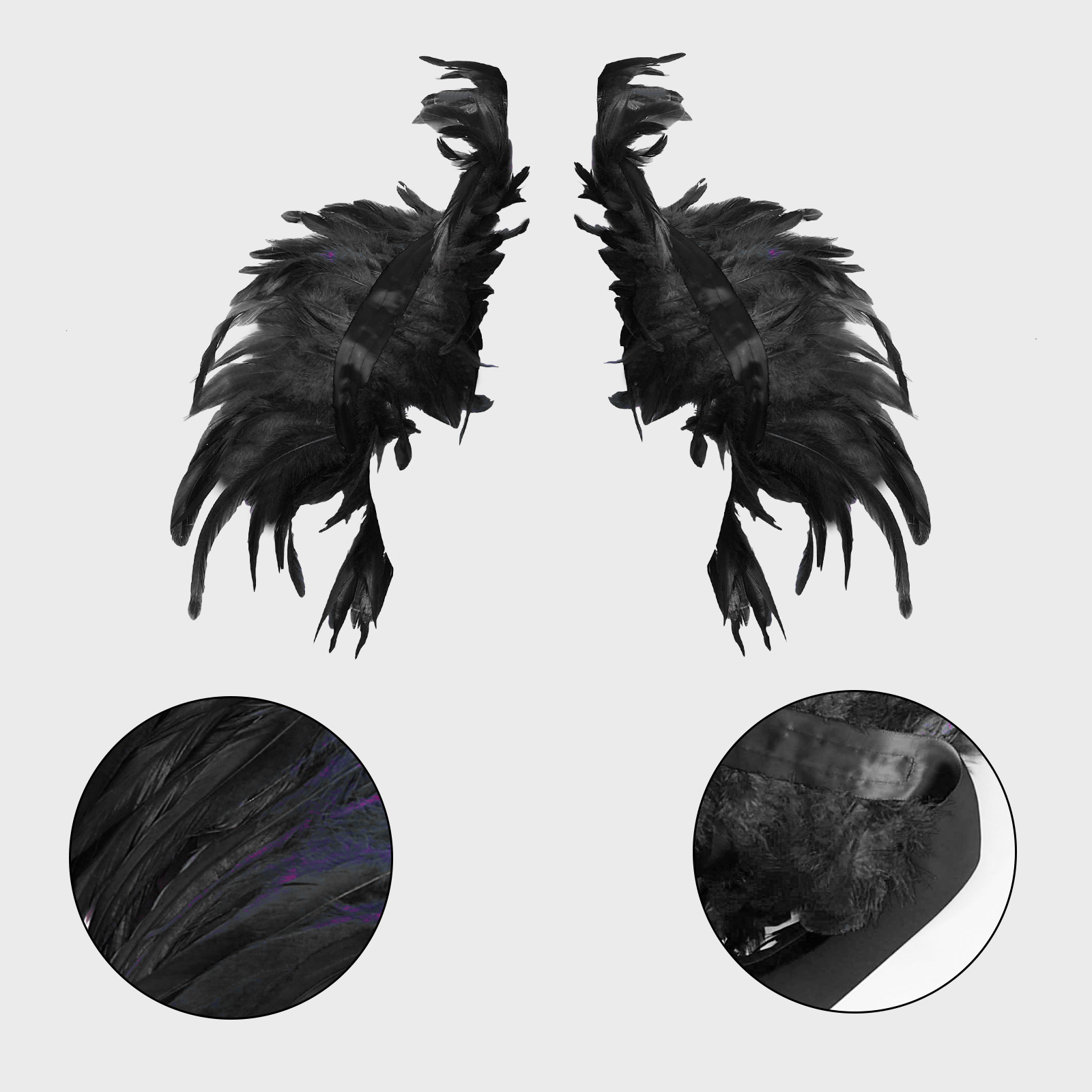 Women'S Accessories Amazon - Châle en plumes gothiques transfrontaliers Amazon,