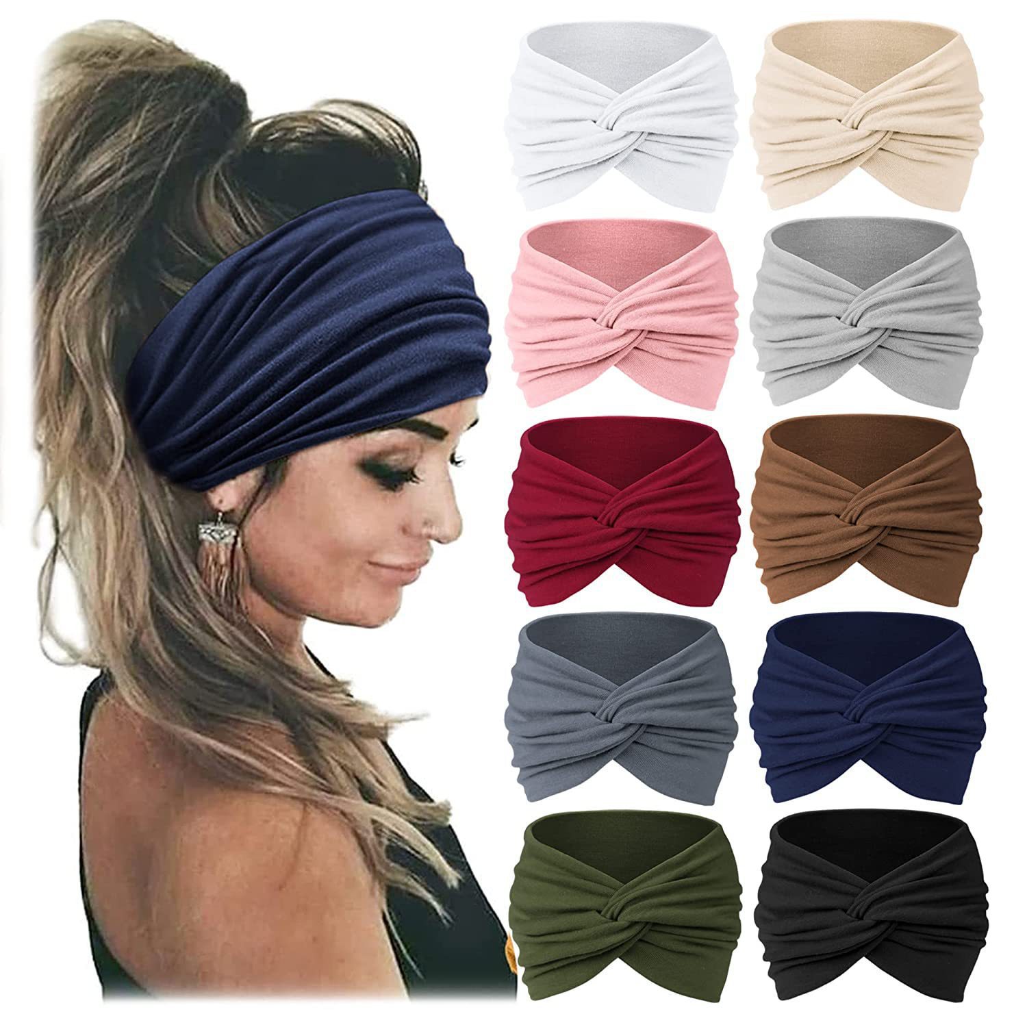 Women'S Yoga Accessories - Bandeau élastique large pour femmes, accessoire