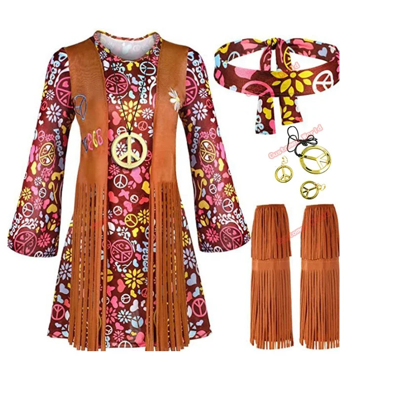 Women'S Accessories In The 60S - Peace Love – Costume de fête
