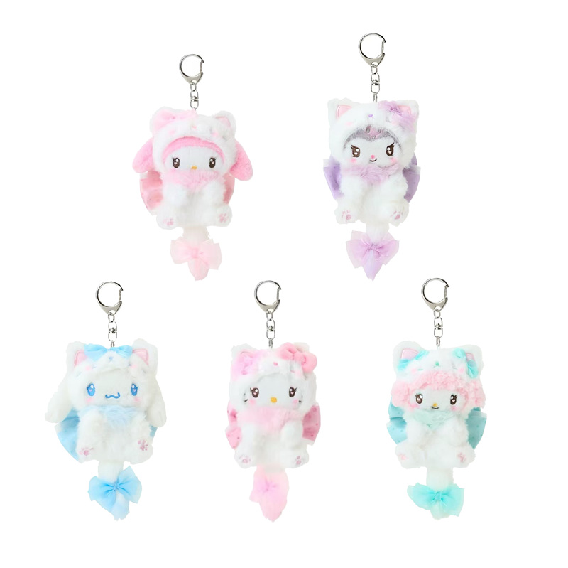 Women'S Key Accessories - Porte-clés Hello Kitty Crème Chat Nœud