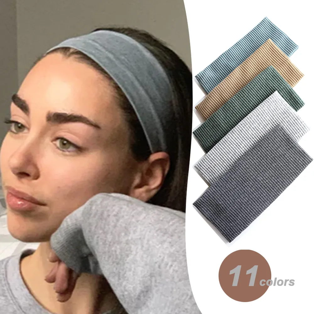 Women'S Yoga Accessories - Femmes couleur unie bandeau Yoga tricot