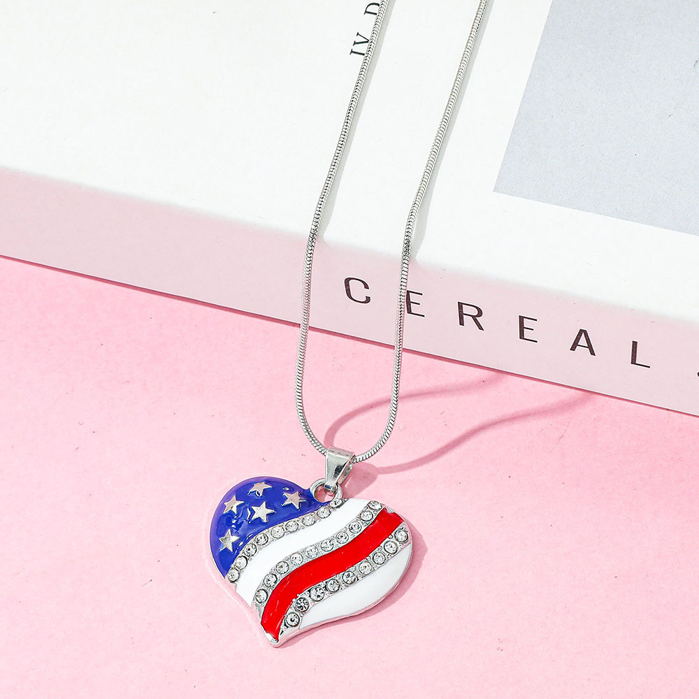 Women'S Accessories Accessorize - Collier tendance avec pendentifs drapeau américain