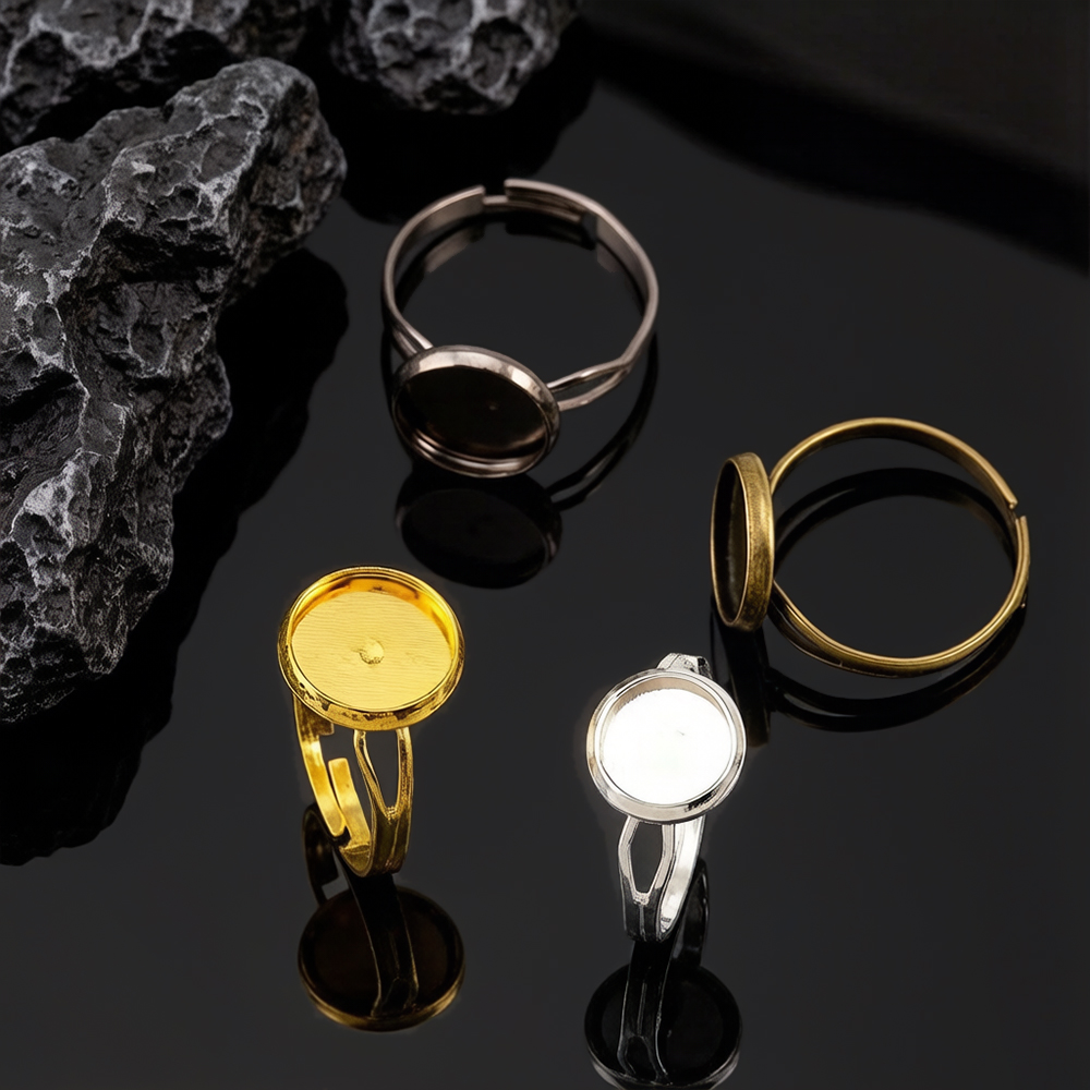 Ring Set Adjustable - Lot de 10 bases de bague