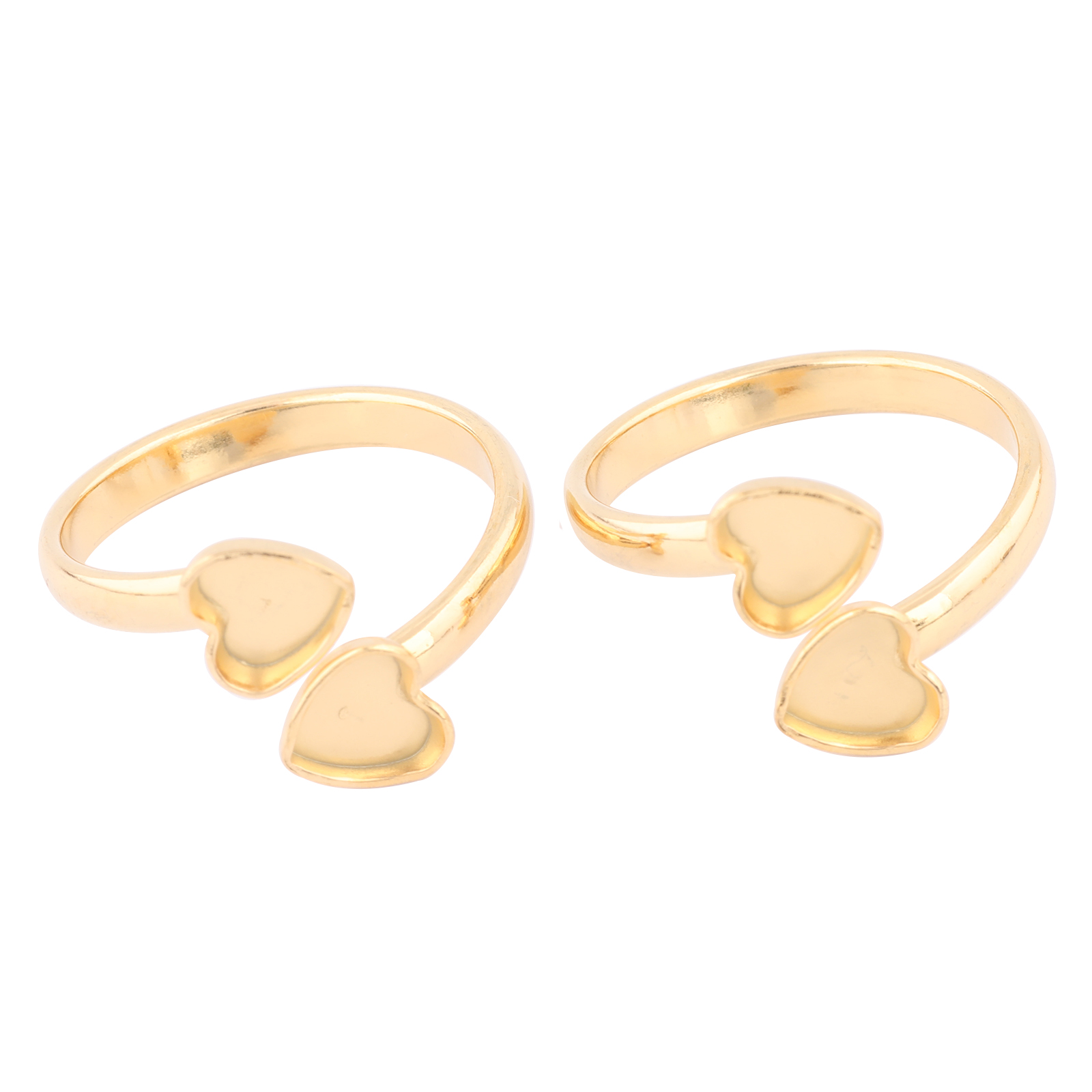 Ring Set Adjustable - 10 pièces en acier inoxydable plaqué