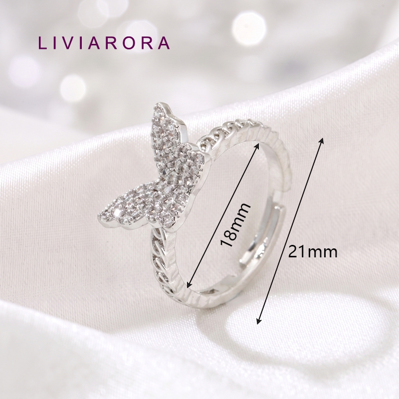 Bagues de doigt papillon en la - Ring Set Adjustable avis et prix
