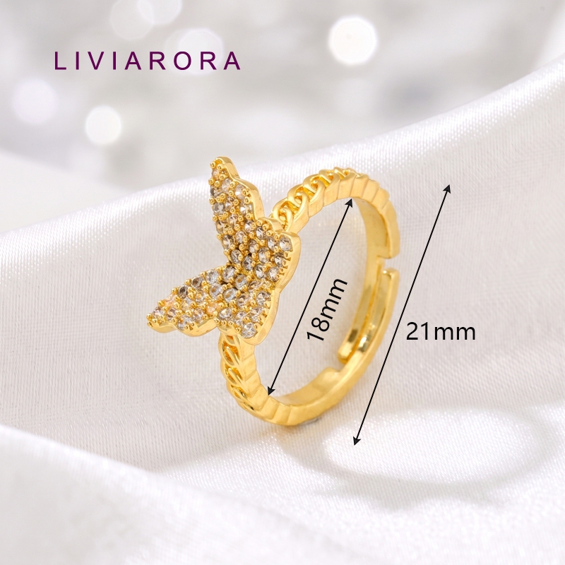 Bagues de doigt papillon en la - Ring Set Adjustable avis et prix