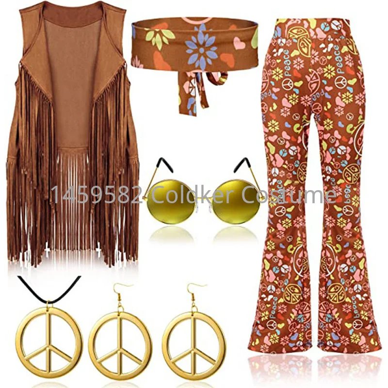 Costume Hippie pour femmes, fê - Women'S Accessories In The 60S avis et prix
