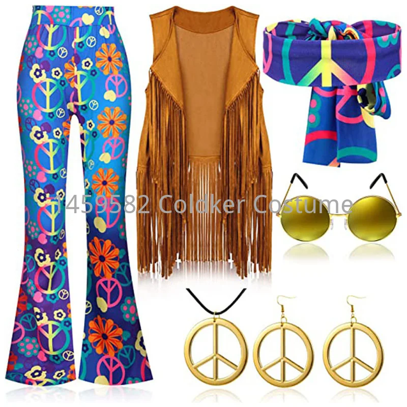 Costume Hippie pour femmes, fê - Women'S Accessories In The 60S avis et prix