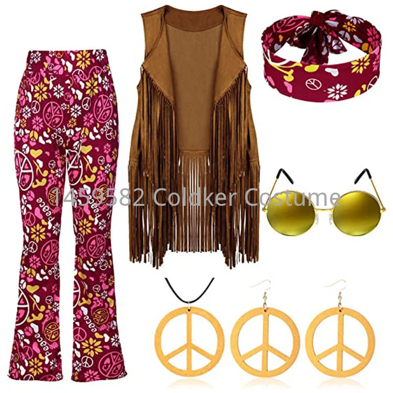 Costume Hippie pour femmes, fê - Women'S Accessories In The 60S avis et prix