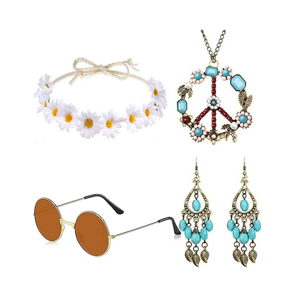 Ensemble d'accessoires hippie  - Women'S Accessories In The 60S avis et prix