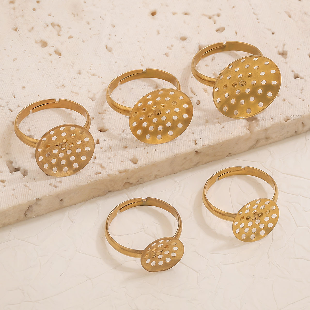 Base de bague en acier inoxyda - Ring Set Adjustable avis et prix