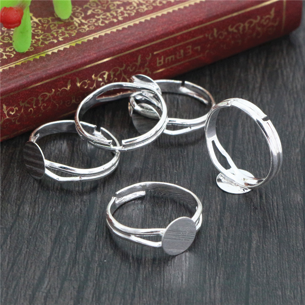 6/8/10/12mm 10 pièces argent p - Ring Set Adjustable avis et prix