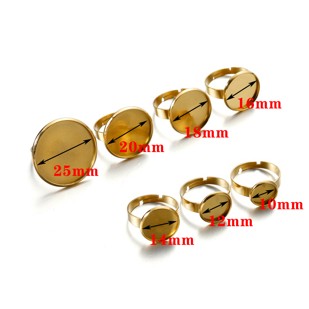 10 pièces de bases de bague aj - Ring Set Adjustable avis et prix