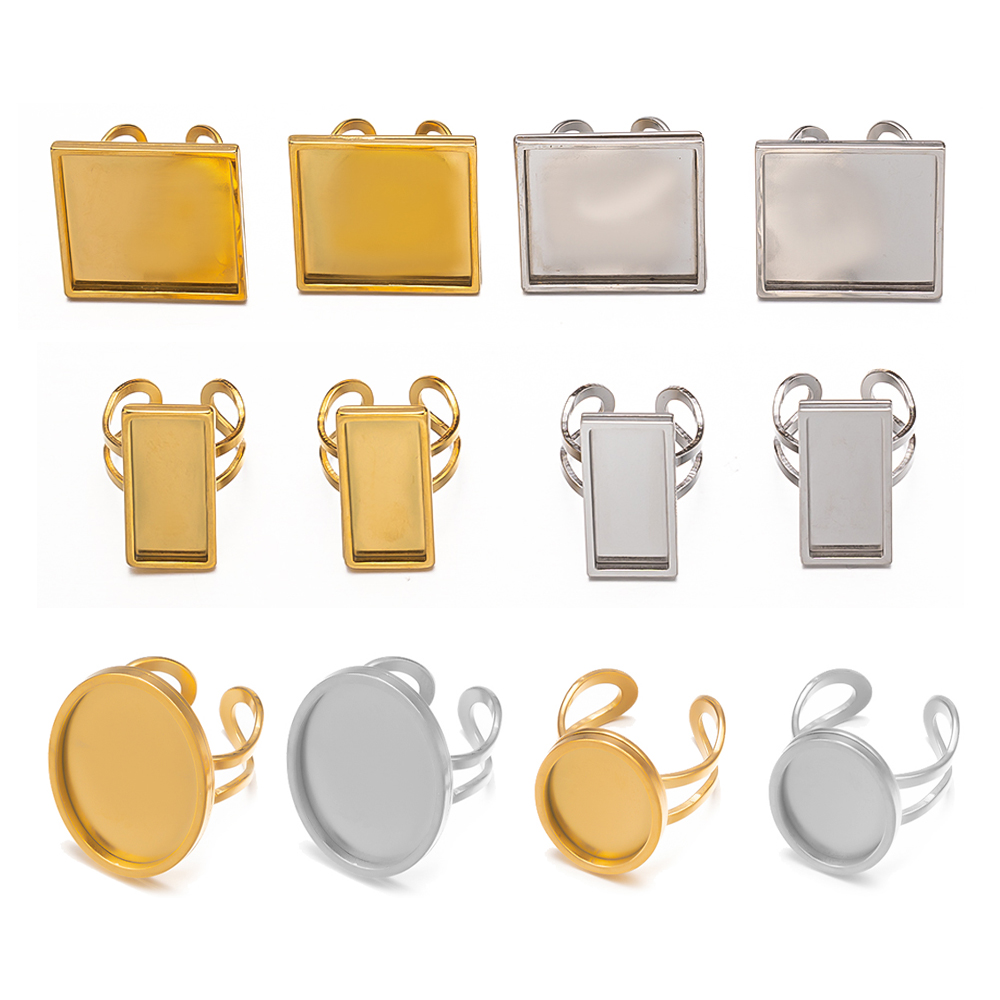 Base vierge ovale carrée en ac - Ring Set Adjustable avis et prix